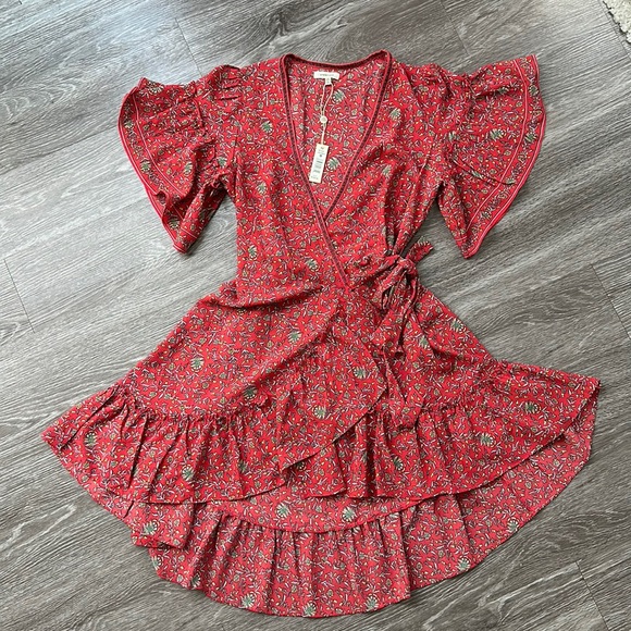 Floral Wrap Dress - New with Tags - Picture 1 of 2